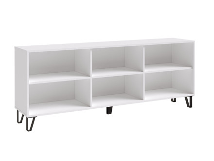 Тумба ТВ Ливерпуль, белый/бетон темный 