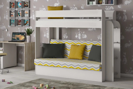 Диван-кровать двухъярусная Карамель 75 